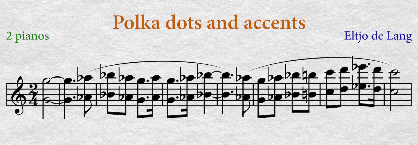 Polka dots and accents example