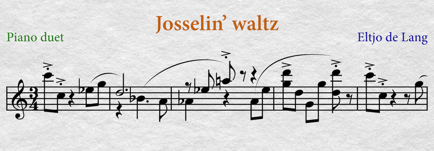 Josselin’ waltz example