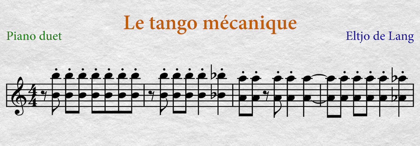 Le tango mécanique example